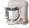Batidora de pedestal Wonderful Kitchen 5.3 Qt, 12 velocidades con cabezal inclinable, gancho para masa, batidor plano y globo para tareas de repostería, construcción metálica (color Wildflower Porcini Taupe) 8