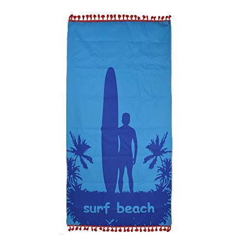 UK_Stone Toalla de playa con diseño de arte 100% algodón con borlas Cover