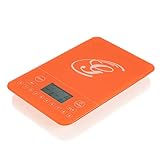 Genius Kalorien-Waage Küchen-Waage Elektronische-Waage Digital-Waage Analyse-Waage in orange mit Touchdisplay - für spielend einfache, gesunde und bewusste Ernährung