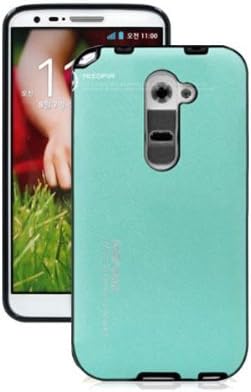 Nekeda PT Saffiano PU Leather Pattern Jelly Case for LG Optimus G2 D801,D802,D803 Tmobile,At&t (Mint)