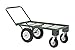 Sandusky FW4824 Heavy Duty Steel 4 Wheel Flat Wagon with Pull Handle, 750 lbs Capacity, 48