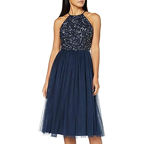Robe Soirée Maya Deluxe Bleu Marine Cover