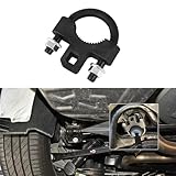 Rebvugr Inner Tie Rod Removal Tool, Car Inner Tie Rod Wrench, 3/8 Inch Carbon Steel Low Profile Tools, Waterproof Non-slip U-shaped Tooth Structure Rocker Arm Detach Installation Tool for Most Cars