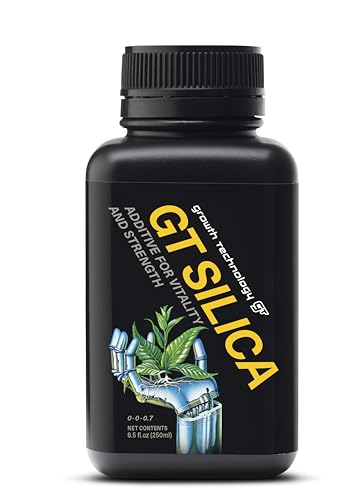 Growth Technology GT Silica Liquid Mineral Additive w/Potassium Silicate for Plant Support, Strong Roots & Healthy Foliage – Indoor Houseplants, Outdoor Gardens, Trees & Lawn – 8.5 fl oz (250 mL)
