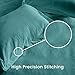 SLEEP ZONE Queen Size Duvet Cover with Zipper Closure & 8 Corner Ties - Super Soft & Breathable All Season Comforter Cover Set 3 Pieces (Teal, Queen)