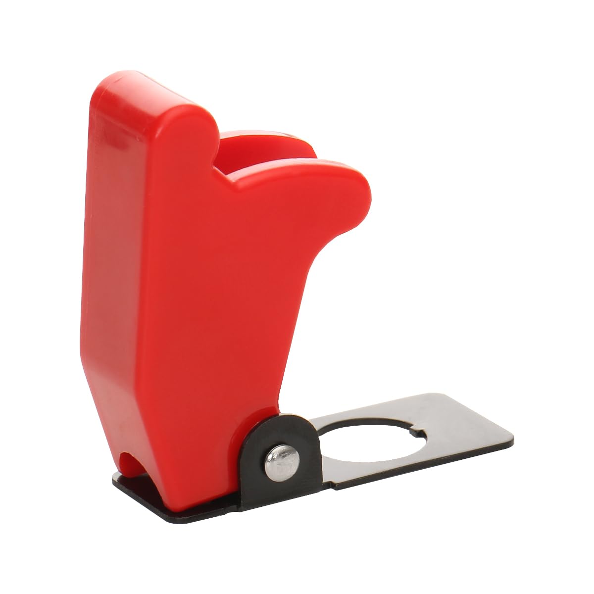 Baomain 5Pcs 12mm Mount Dia. Red Safety Flip Cover for Toggle Switch SAC-01