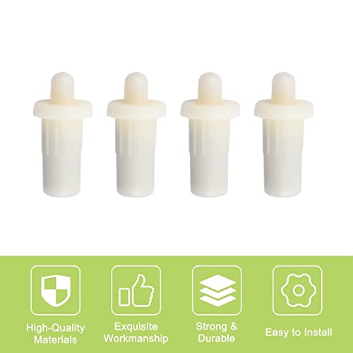 UFURMATE Federbelastete Reparaturstifte, 36 Stück Kunststoff-Jalousien-Reparaturstifte, Schranktür-Reparaturstifte, Ersatz-Reparaturstifte, Schrank-Möbel-Regalstifte, Durchmesser 7,5 mm (weiß)