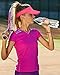 ZERAOKE Sports Visor Hats Women Men Empty Top Sun Hat Visor for Tennis Baseball Golf Athletic Cycling Running-Pink-Adjustable
