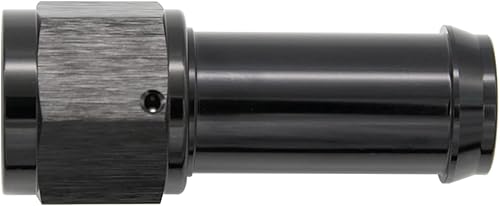 Miniatura 5 de Aluminio 90 grados 6AN hembra giratorio a 516 "empuje en manguera adaptador de montaje negro