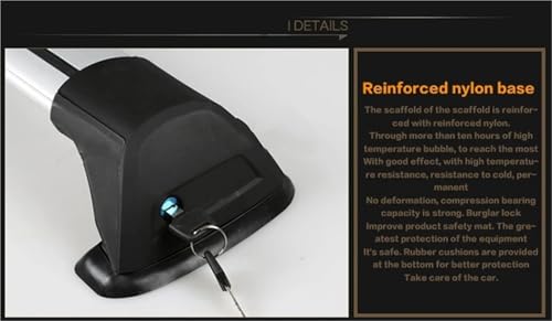 Barra de techo con cerradura de seguridad para Toyota Proace 3