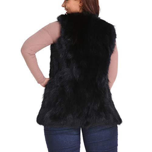 Goddessvan Womens Winter Warm Short Faux Fur Coat Jacket Casual Sleeveless Vest Parka Outerwear - Thumbnail 5