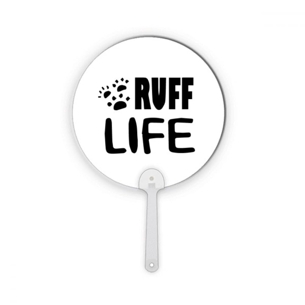 Éventail rond en plastique Ruff Life de No/no pour un été au frais