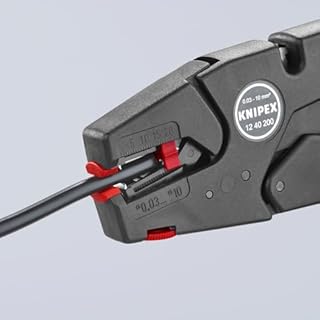 Knipex 1240200 8-Inch Self Adjusting Insulation Strippers, Awg 7-32