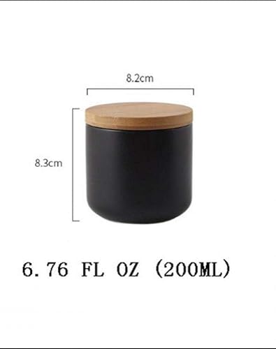 Miniatura 6 de YYW Recipientes de cerámica para almacenamiento de alimentos, recipientes de cocina con tapa hermética para granos de café, especias de azúcar