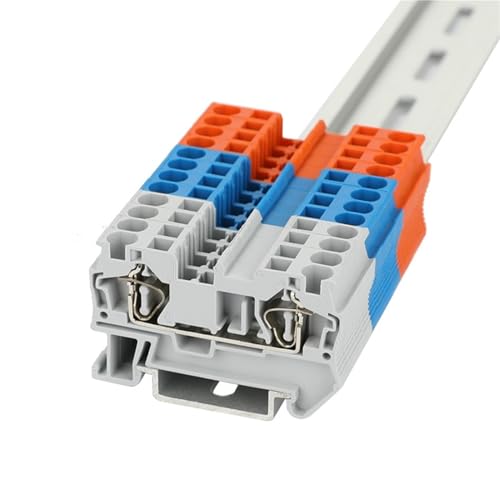 Bloque de terminales ST4 GRAY de 4 mm² y 12 AWG para riel DIN 2