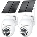 YESKANO Camara Vigilancia WiFi Exterior Solar 2K s...: 【100% inalámbrico】La cámara de vigilancia wifi está equipada con el panel solar para una alimentación continua y un funcionamiento ininterrumpido. La cámara exterior inalámbrica solar también admite WiFi 2,4G (no 5G), y las antenas dobles garantizan ...