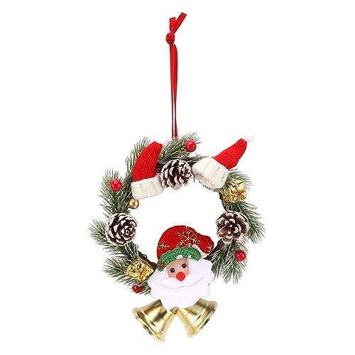 Guirlanda de Natal Pendurada, Decoração de Porta de Natal Antideformação de Longa Duração, Elementos