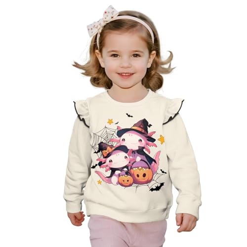 Toddler Baby Girls Round Neck T-Shirt Long Sleeve Elastic Tops Lightweight Comfort Kid Fall Winter Clothes