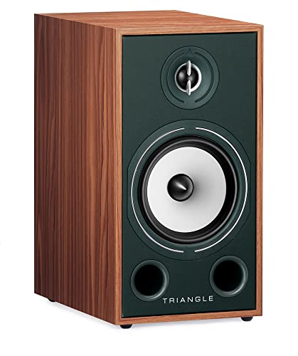 Image of Triangle Borea BR03 Hi-Fi Bookshelf Speakers Pair for Home Theater Systems and Music, 100 W Power Handling, High Efficiency (Oak Green)