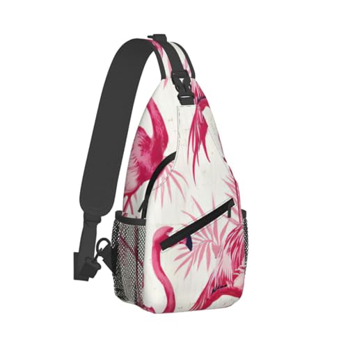 Bolso Sling Crossbody Unisex Negro Casual miniatura 2