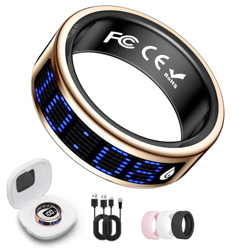Smart Ring for Women & Men, Fitness & Health Tracker with...
