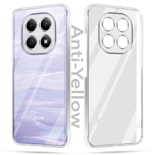 Image of Jkobi Lifetime Anti-Yellow Clear Back Cover Case for Xiaomi Redmi Note 15 5G | Redmi Note 15 SE 5G (Sleek Hard Crystal | Shockproof and Camera Protection)
