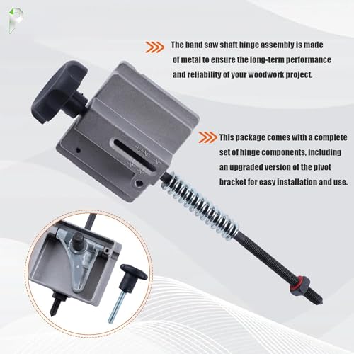 Band Saw Shaft Hinge Assembly for 14\" Bandsaw, Compatible with Jet, Delta, Powermatic & Import Models