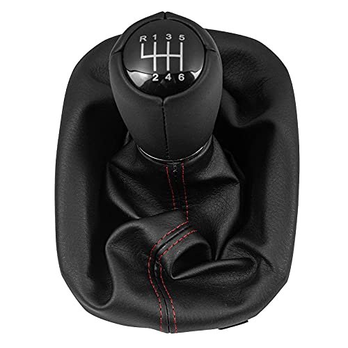 Pomo de cambio de marchas de 5/6 velocidades, funda para maletero, apto para Seat Leon 1M1 apto para Toledo II MK2 1998 1999 2000 2001 2002 2003...