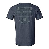 Browning Men's Graphic T-Shirt, The Classic (Heather Navy), Large