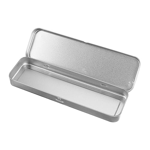 EXCEART Boîte Métallique pour Crayons 8.07X2.36X0.79 Pouces Étui Rectangulaire Simple en Fer...