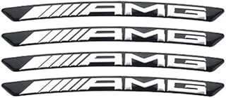 SHENGANG Car Decal Sticker Carbon Fiber Wheel Rims Racing Car Goods Fit for A C B E S Class CLA CLS GLA GLE GLK GLC AMG C180