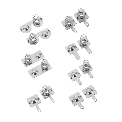 Toyvian Placas de Contacto Resorte Metálico para Baterías AA AAA Compatible con Mandos Distancia Fácil Reemplazo y Conexión Estable para Dispositivos