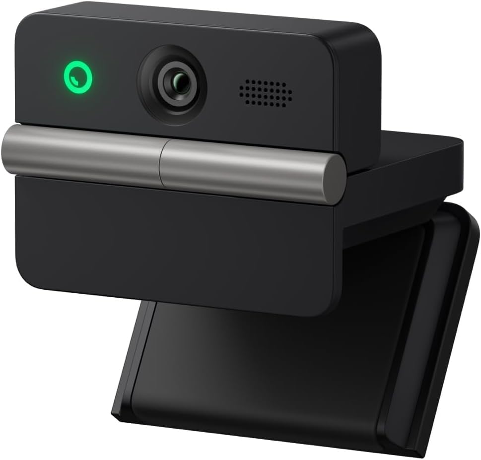 Image of OBSBOT Meet Flip Foldable 4K Webcam with 1 /2 inch CMOS Sensor, AI Auto Framing, AI Meeting Assistant, PDAF Autofocus, HDR, Dual Microphones, Gesture Control | Webcam for PC, Laptop, Zoom & Teams Meeting