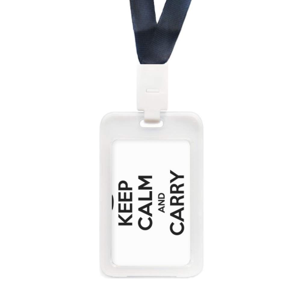 Étui pour carte d'identité transparent noir Keep Calm résistant - 4