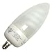 (12-Pack) TCP 10714C 14-Watt 2700K E12 Candelabra Base CFL Decorative Torpedo Lamp, 60W Equivalent
