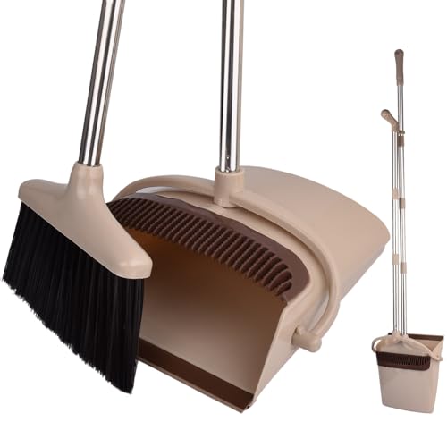 Broom and Dustpan set Soft Household Sweeper Brush for Family Rooms and Offices
