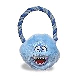 Rudolph The Red Nose Reindeer Bumble Rope Toy for Dogs | 7 1/2 Inch Rudolph Bumble Rope Head Dog Toy | Rope Dog Toy for Aggressive Chewers and All Dogs - Holiday Dog Rope Toys