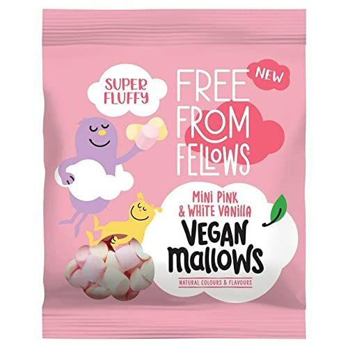 Free From Fellows Vegane Vanille-Pink und weiße Malve, 105 g, 10 Stück