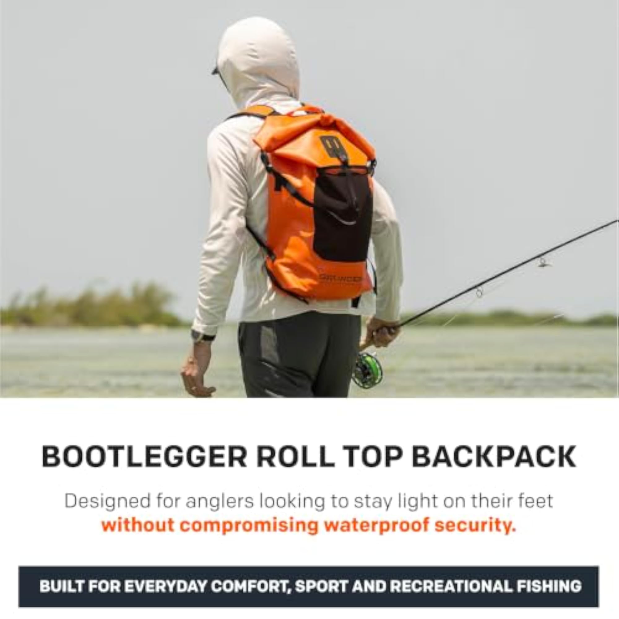 Grundéns Bootlegger Roll Top Backpack, Waterproof