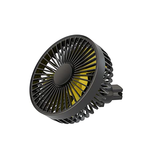 Pocoiau Ventilador portátil de camping de 10400 mAh, ventilador recargable para tienda de campaña al aire libre con gancho de trípode plegable LED, 270°