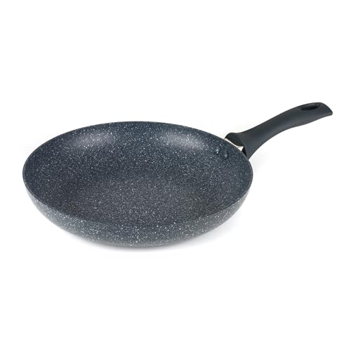 Russell Hobbs RH00842EU Sartén Para Freír Antiadherente De La Colección Nightfall Stone, 28 cm, De Aluminio Prensado De Doble Capa, Apto para Placas De Inducción, Con Mango De Baquelita, Mármol Azul