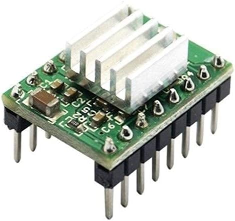 review JRUIAN Printer Accessories 4pcs for StepStick A4988 Stepper Motor Driver with 4pcs Heatsink for 3D Printer RAMPS1.4 Sanguinololu 3D Printer Parts