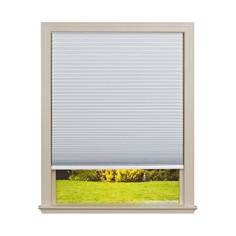 Easy Lift Trim-at-Home Cordless Cellular Blackout Fabric Shade White, 36 in x 64 in, (Fits windows 19"- 36") Cover