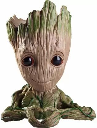 Green Tales Unique Shape Marvel Avengers Infinity War Pot Baby Groot Wooden Look Tree Flowerpot Pen Heart Design Container Toy (B0CSKG1XT4) Amazon Price History, Amazon Price Tracker