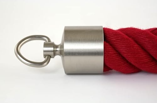 Ferma cordone con anello in nichel opaco, per