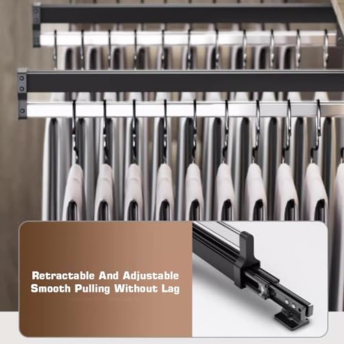 Tringle à vêtements robuste supportant 25 kg pour un rangement extensible - 5
