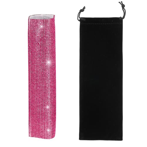Housse de poignée de microphone en strass brillant manchon pour micro sans fil