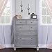 Evolur Cheyenne 6 Drawers Chest, Stormy Grey
