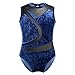 Freebily Peluche Body Ginnastica Artistica Bambina Senza Maniche Schiena Scoperta Abito Pattinaggio Artistico Leotards Dancwear Ballerina Vestito Danza Classica Balletto Navy_Blue A 13-14 Anni