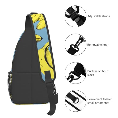 Bolso cruzado diagonal para hombre negro miniatura 5